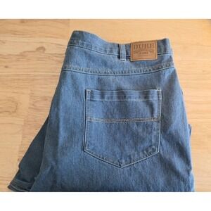 Duke Authentic Fit Jeans Superior Quality Light Blue Denim Mens 40S Relaxed Fit